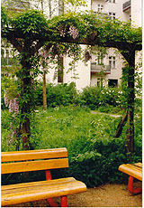 Sitzecke mit Pergola